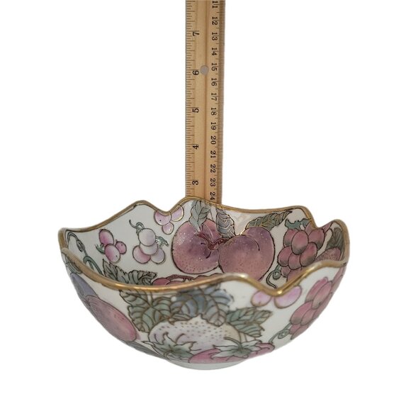 Toyo Porcelain Hand Painted Cloisonne Decorative Bowl Grandma Core - Picture 7 of 9